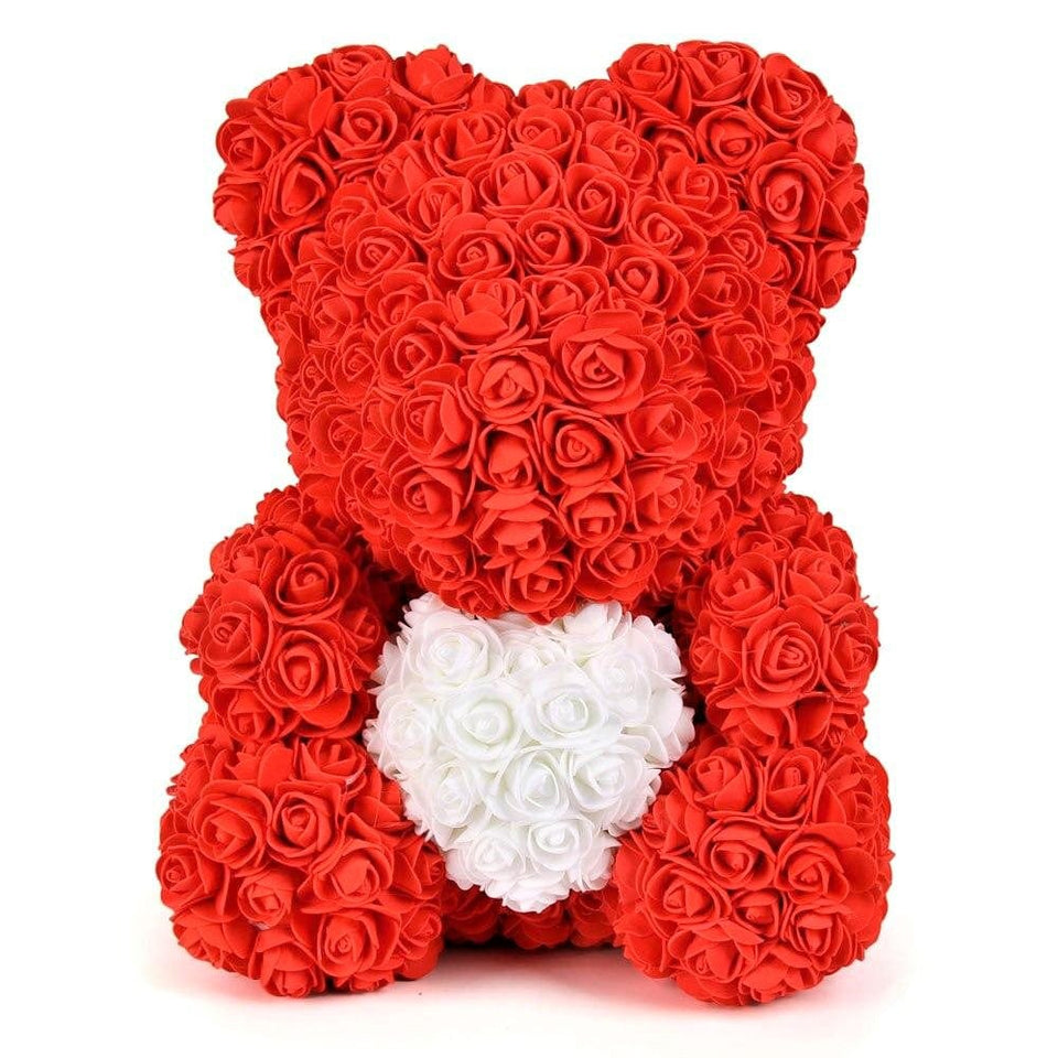 Luxury Rose Bear With Heart - Madeofrose