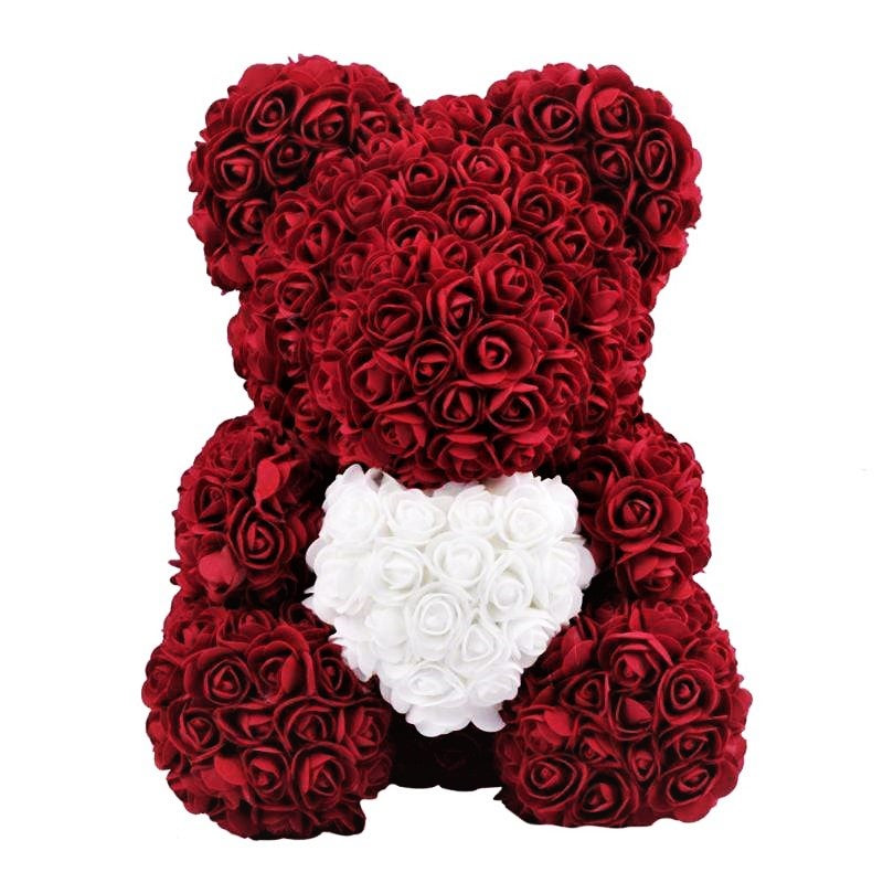 Exclusive Burgundy Rose Bear⭐ - Madeofrose