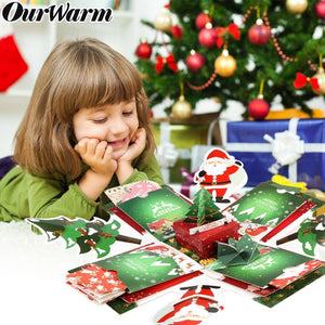 Christmas Explosion Box For Christmas Scrapbook - Madeofrose