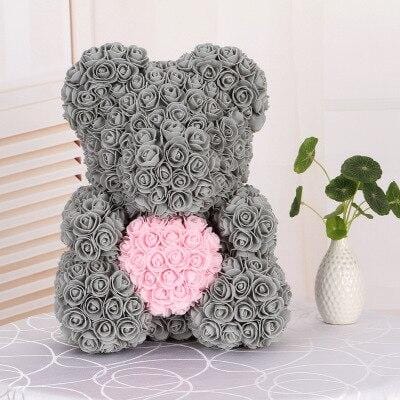Luxury Rose Bear With Heart - Madeofrose