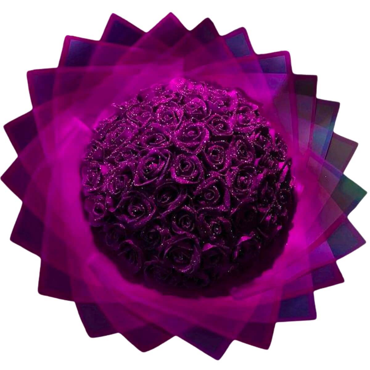 Purple Glitter Roses: A Symbol of Elegance and Royalty