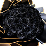 Black-Glitter-Rose-Bouquet