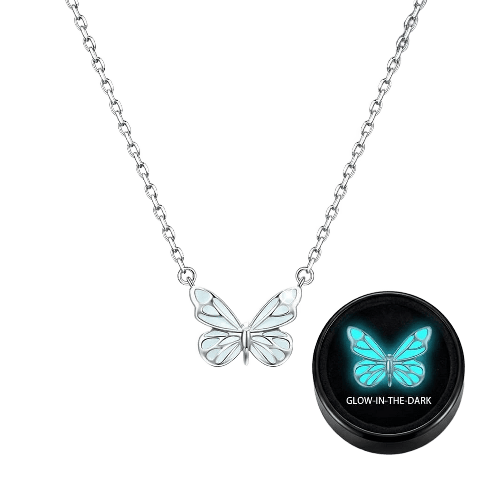 Limited Edition 2026 Luminous Dream Blue Butterfly Necklace