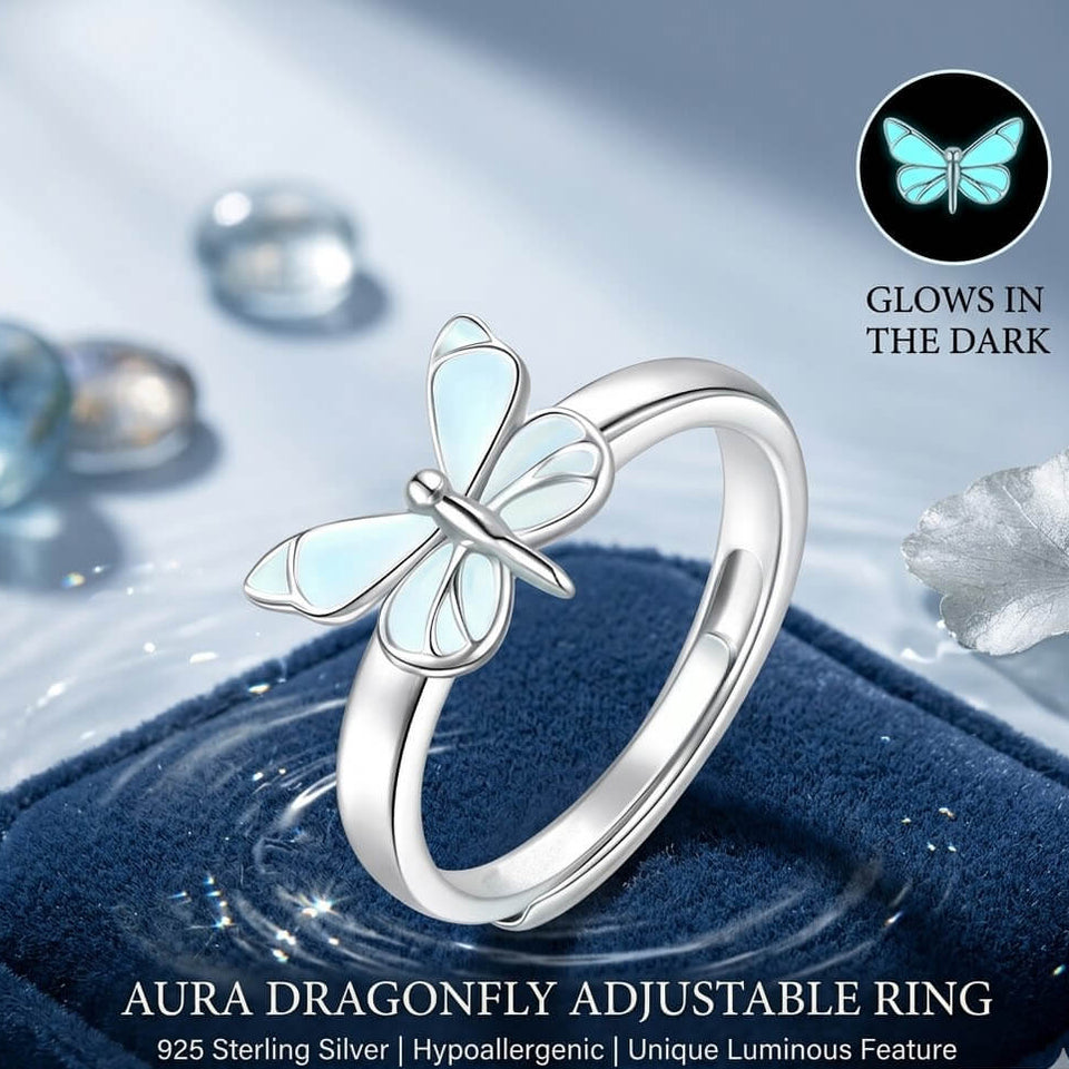 Limited Edition 2026 Luminous Dream Blue Butterfly Ring