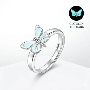 Limited Edition 2026 Luminous Dream Blue Butterfly Ring
