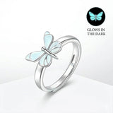 Limited Edition 2026 Luminous Dream Blue Butterfly Ring