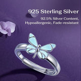 Limited Edition 2026 Luminous Dream Blue Butterfly Ring