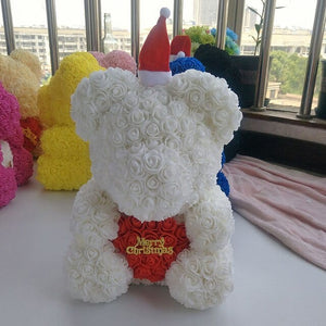 Christmas Luxury Rose Bear - Madeofrose