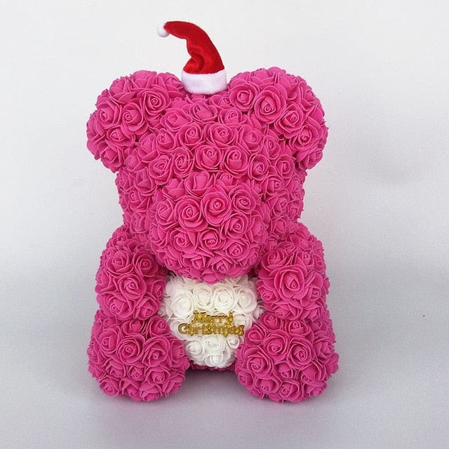 Christmas Luxury Rose Bear - Madeofrose