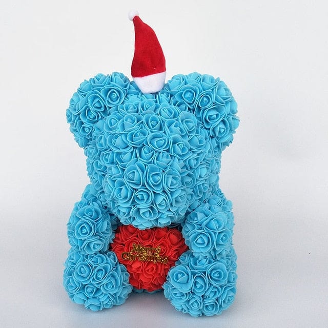 Christmas Luxury Rose Bear - Madeofrose