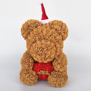 Christmas Luxury Rose Bear - Madeofrose