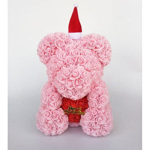 Christmas Luxury Rose Bear - Madeofrose