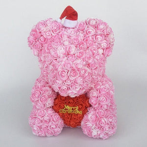 Christmas Luxury Rose Bear - Madeofrose